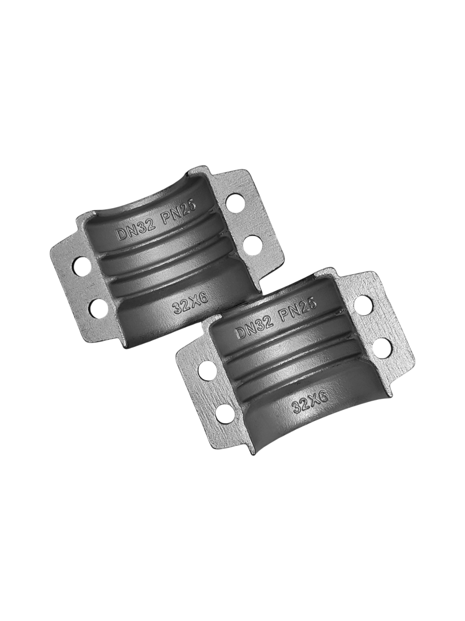 Хомут усиленный 4х-болтовой DIN2718 DN32мм, нержавеющая сталь 3042