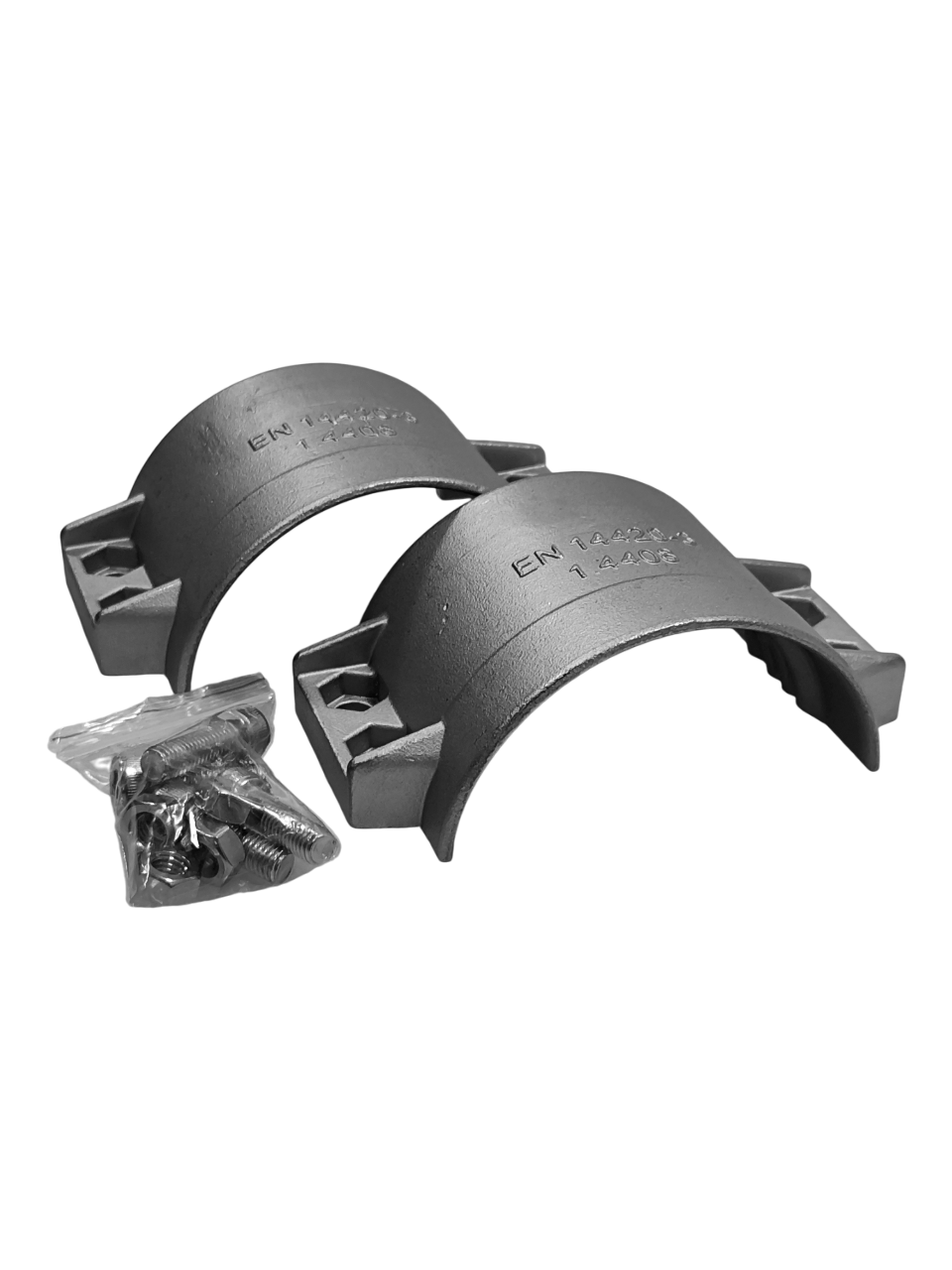 Хомут усиленный 4х-болтовой DIN2718 DN75мм, нержавеющая сталь 3042