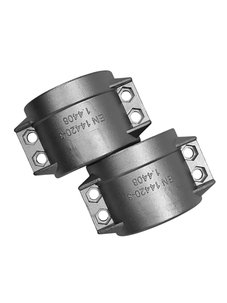 Хомут усиленный 4х-болтовой DIN2718 DN63мм, нержавеющая сталь 304